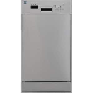 18 in. Standard Built-In Dishwasher in Stainless Steel with Removable 3rd Rack and TurboDry