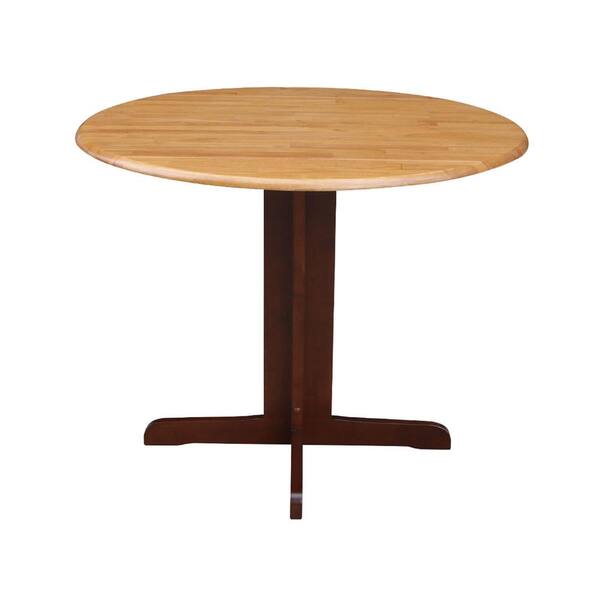 International Concepts Cinnamon and Espresso Solid Wood Dining Table