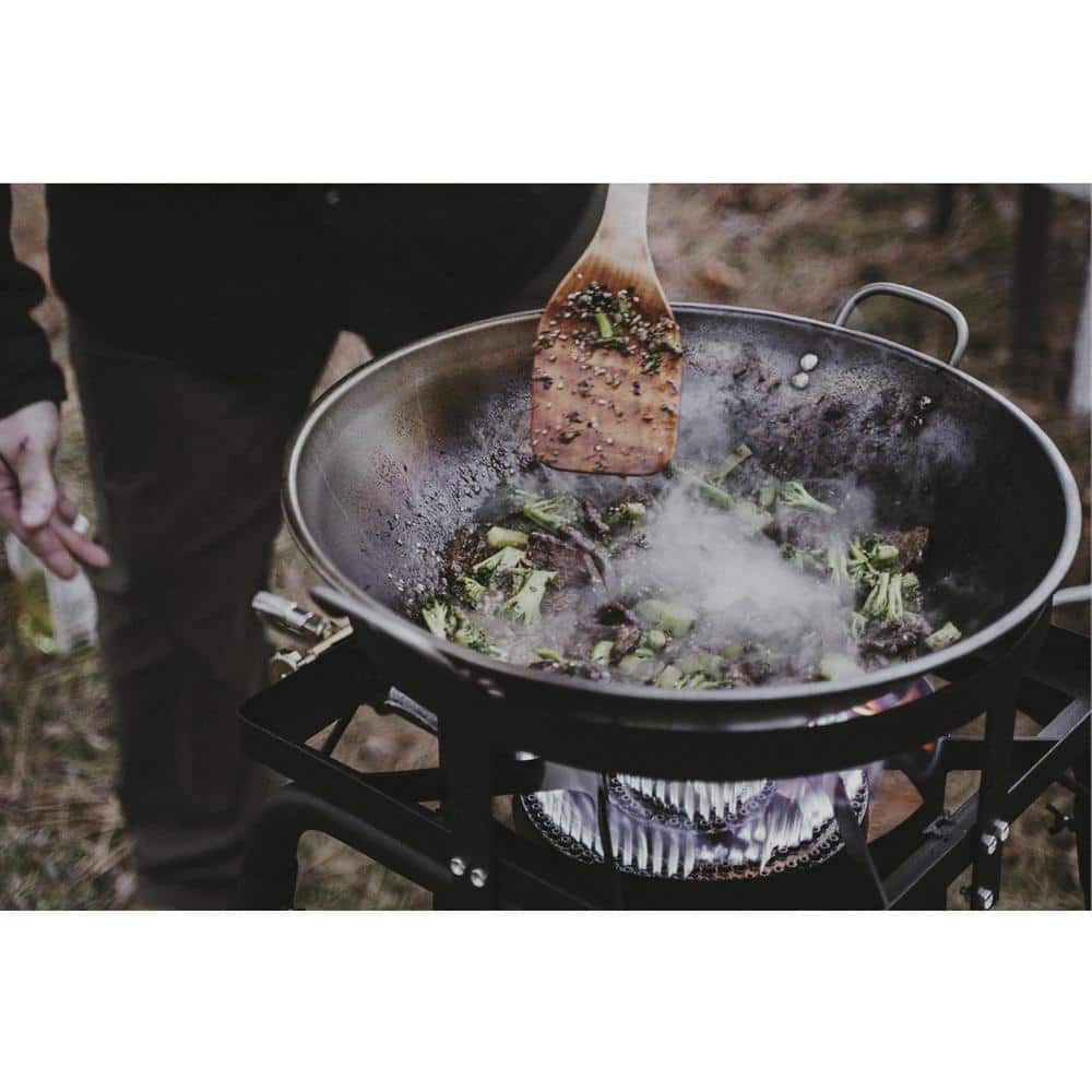 Black Steel Freestanding Single Burner Propane Grill