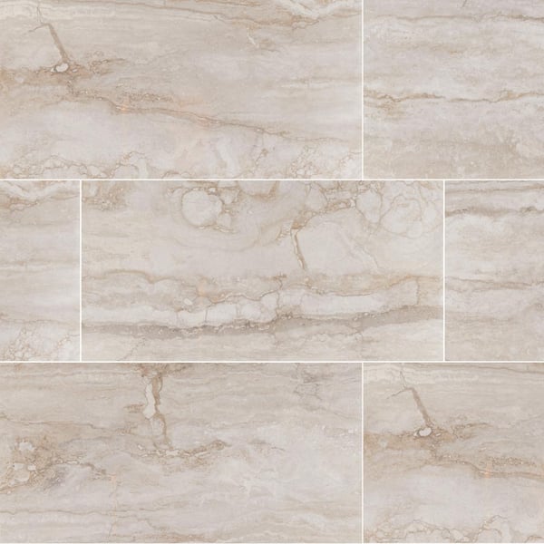 MSI Take Home Tile Sample - Pietra Bernini Camo 4 in. x 4 in. Polished Porcelain Floor and Wall Tile