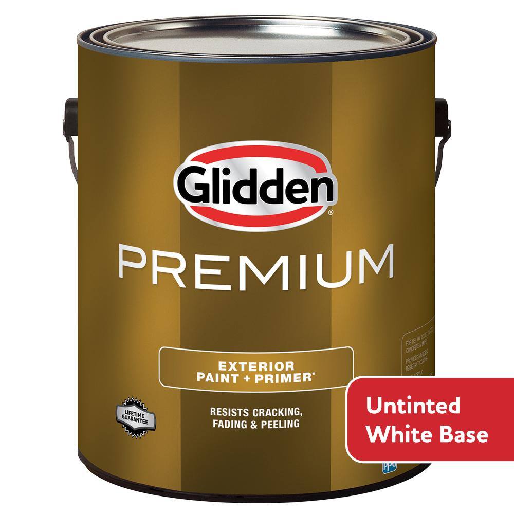 Glidden Total Exterior Paint + Primer Semi-Gloss White & Pastel Base 1  Gallon, 1Gal. - Kroger