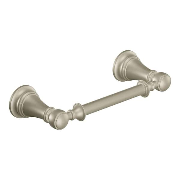 MOEN Weymouth Wall-Mount Pivoting Double Post Toilet Paper Holder in Brushed Nickel