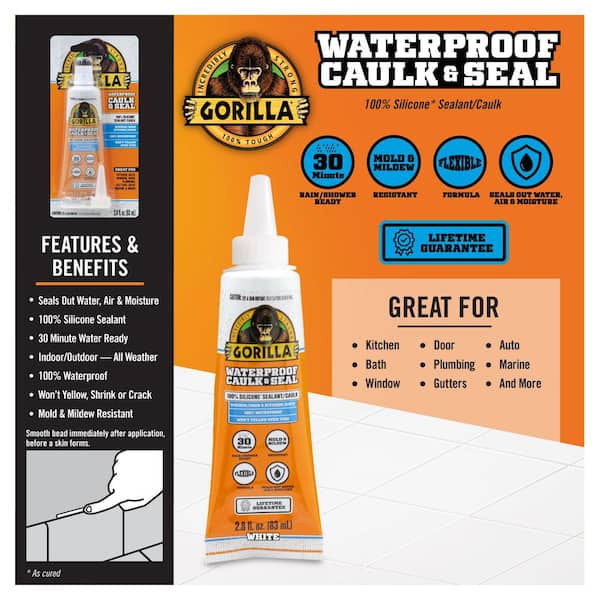 Gorilla Glue Clear Liquid Polyurethane Glue 1.75 Ounce Bottle, Full