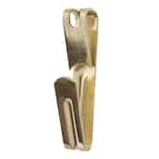100 lb. Brass-Plated Steel Conventional Picture Hooks (2-Pack)