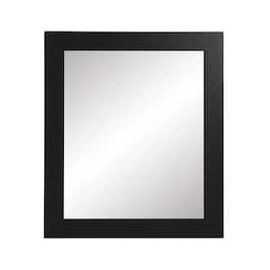 Medium Rectangle Black Modern Mirror (38 in. H x 32 in. W)