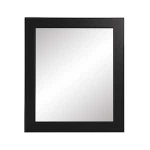 Medium Rectangle Black Modern Mirror (32 in. H x 22 in. W)