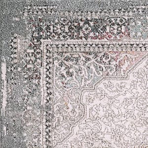Soma Ivory/Grey/Multi 2 ft. 2 in. X 11 ft. Oriental Indoor Area Rug