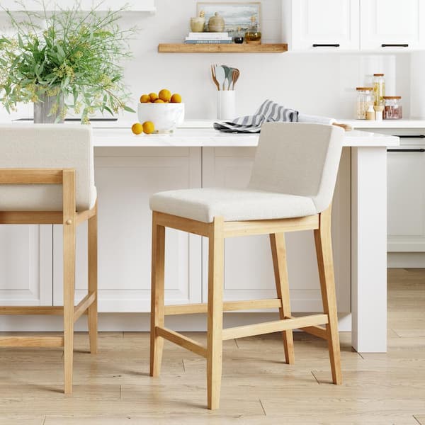 Leick upholstered back counter height online barstool