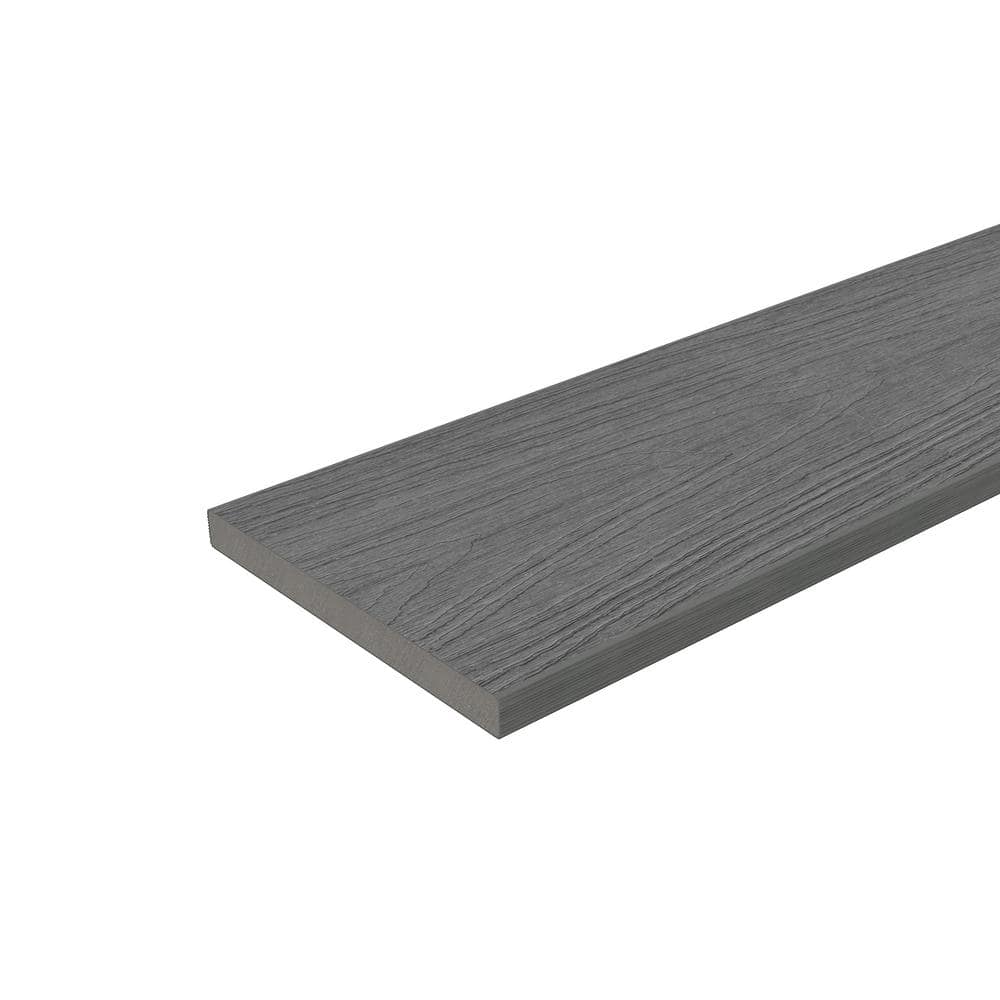 NewTechWood 1/2 in. x 51/2 in. x 53/4 ft. Westminster Gray Flat Top
