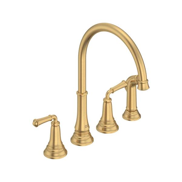 American Standard Delancey Double Handle Standard Kitchen Faucet with ...