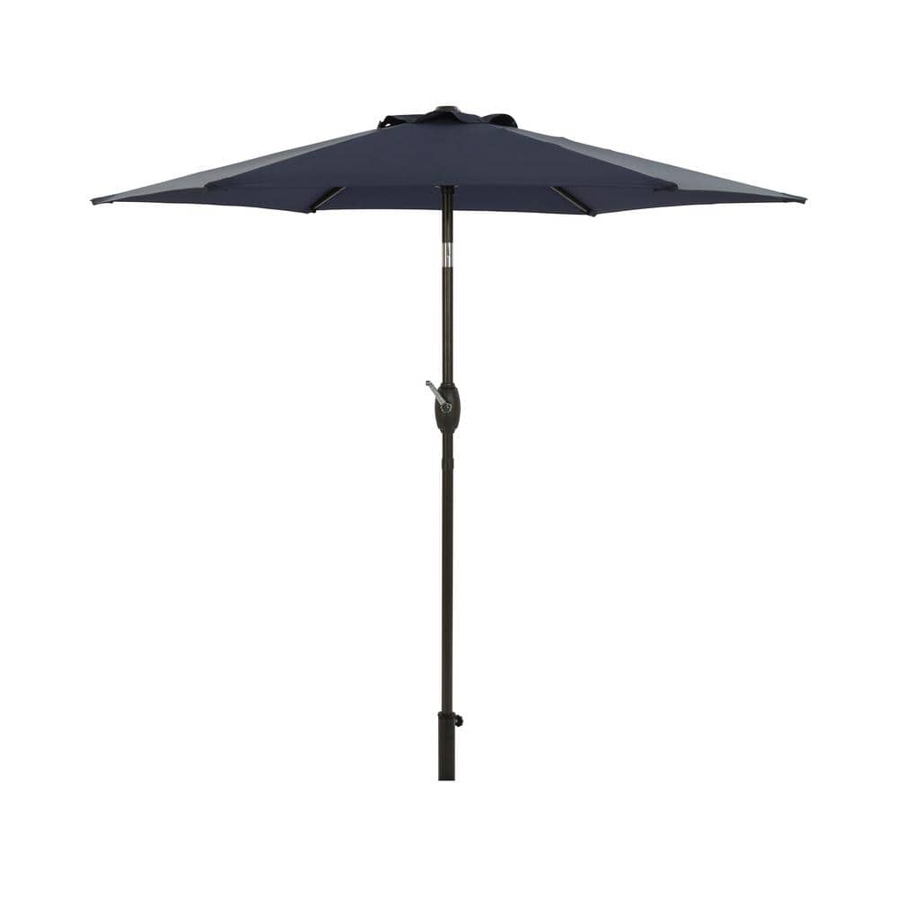 Sturdy 7.5 ft. Steel Market Patio Umbrella in Dark Blue