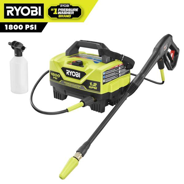 RYOBI 1800 PSI 1.2 GPM Cold Water Electric Pressure Washer RY141802VNM