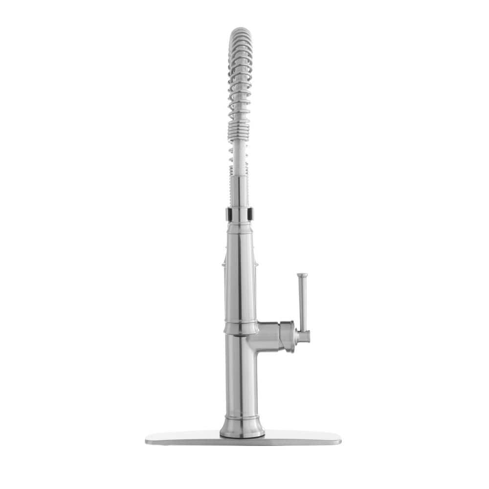 Stainless Steel Single Handle Pull-Down Sprayer Kitchen Faucet
