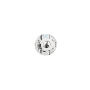 Prime-Line Drawer and Cabinet Lock, 5/8 in., Diecast, Stainless Steel, 5/16  in. Max. Panel U 9941 - The Home Depot