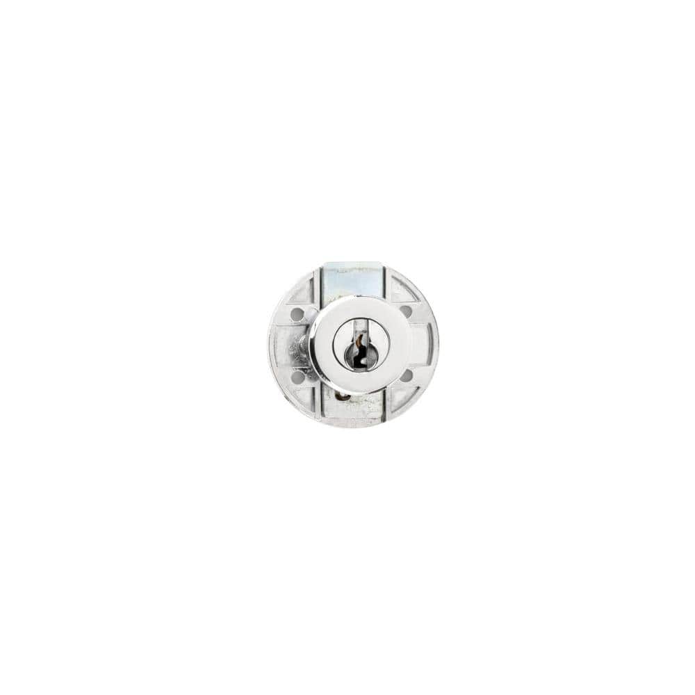 Richelieu Hardware 21/32 in. (16.5 mm) Nickel Drawer Lock for Maximum 3/4  in. (19 mm) Panel Thickness 313131195 - The Home Depot