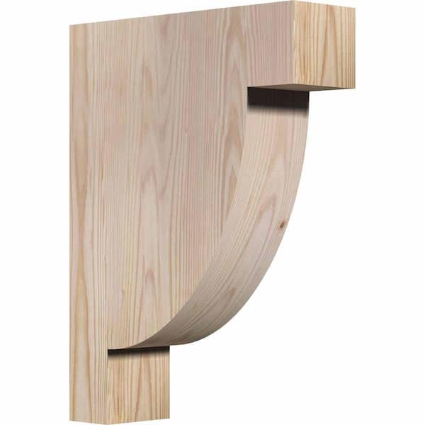 Ekena Millwork 3-1/2 in. x 12 in. x 16 in. Douglas Fir Alpine Smooth Corbel