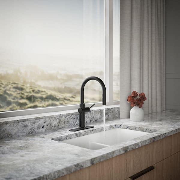 KOHLER Crue Single-Handle Pull-Down Sprayer Kitchen Faucet in