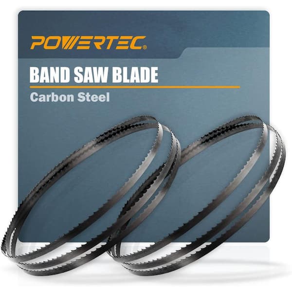 POWERTEC 105 in. x 1/8 in. x 14 TPI Band Saw Blade for Woodworking, for Most 14 in. Band Saws with Riser Block (2-Pack)