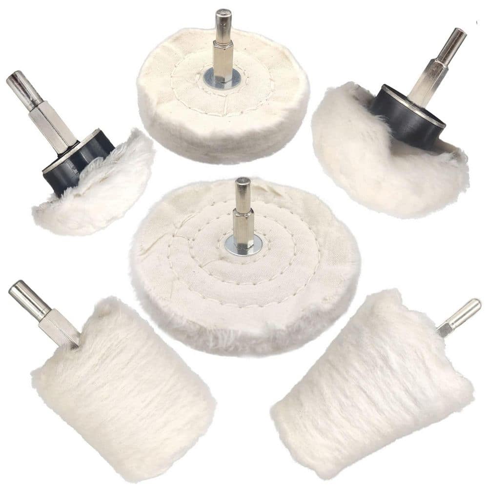 6 Pieces Cotton Polishing Wheel Kit for Drill with Multi Shape Buffing Pads for Metal, Wood, Plastic, Ceramic price history on PriceWatchPro