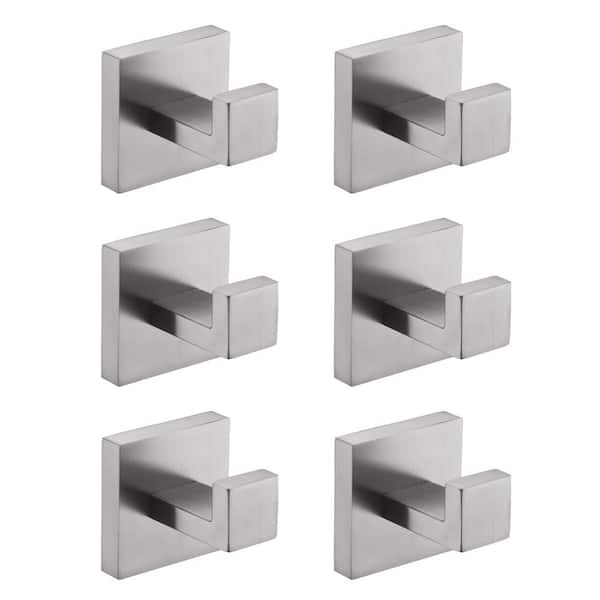 Flynama 6 -Piece Bath Hardware Set with Mounting Hardware in Brushed Nickel