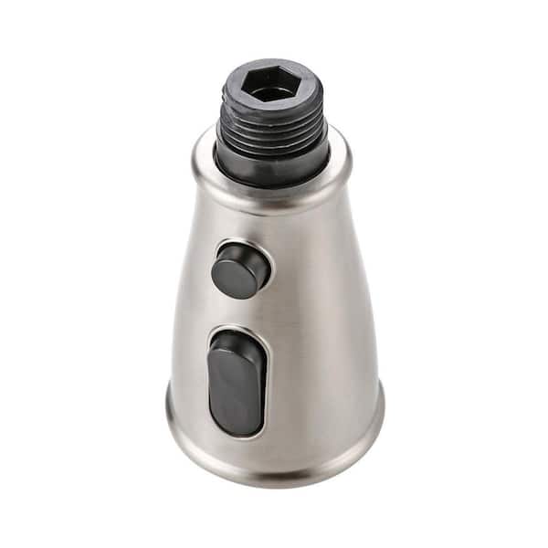 3 Functions Sprayed Pull Down Kitchen Faucet Spray Replacement in Brushed Nickel