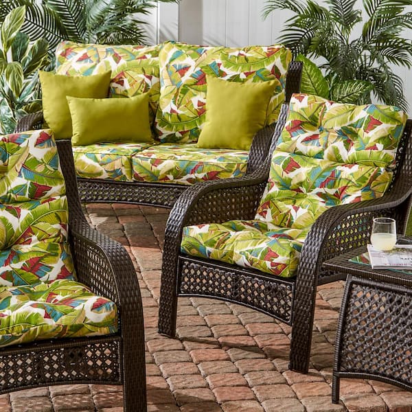 Palm leaf patio clearance cushions