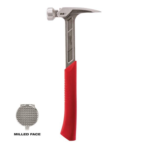 Milwaukee M18 FUEL 3-1/2 in. 18V 21-Deg Lithium-Ion Brushless Cordless Framing Nailer w/22 oz. Milled Face Framing Hammer