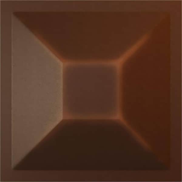11 7/8 in. x 11 7/8 in. Diane EnduraWall Decorative 3D Wall Panel, Aged Metallic Rust (Covers 0.98 Sq. Ft.)