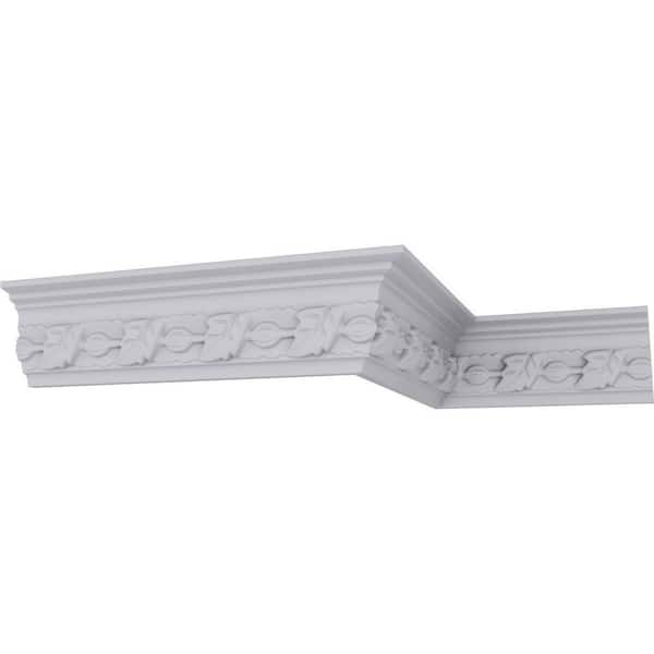 Ekena Millwork SAMPLE - 1-5/8 in. x 12 in. x 2-1/2 in. Polyurethane Legacy Crown Moulding