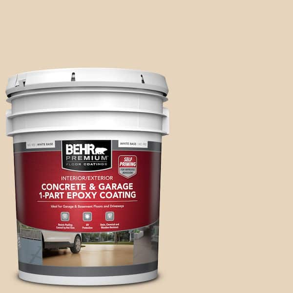 BEHR PREMIUM 5 gal. #PPF-22 Inviting Veranda Self-Priming 1-Part Epoxy Satin Interior/Exterior Concrete and Garage Floor Paint