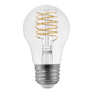 40-Watt Equivalent A15 Dimmable Fine Bendy Filament LED Vintage Edison Light Bulb Daylight (2-Pack)