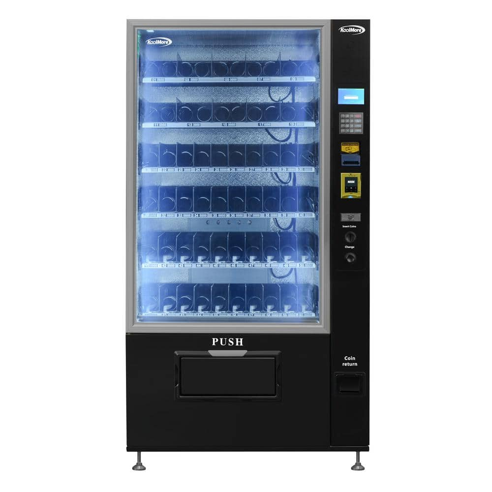 Koolmore 41 In. Refrigerated Vending Machine, 60 Slots With CC Reader ...