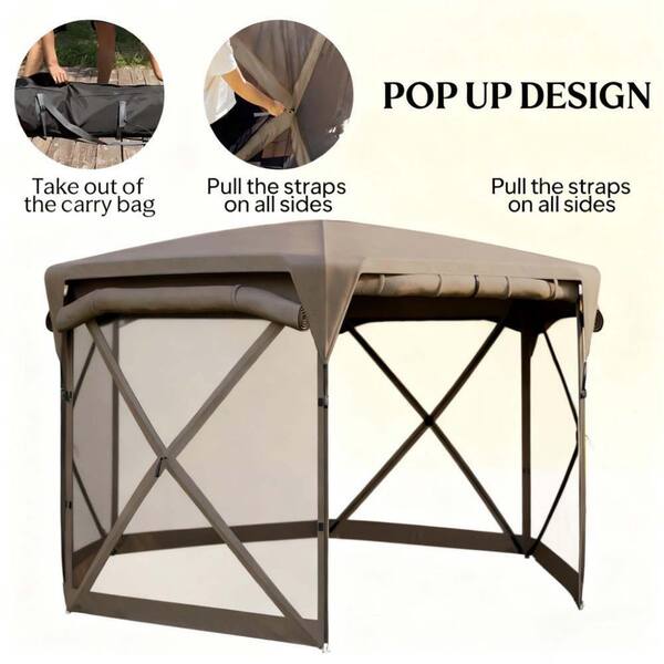11 ft. x 11 ft. Outdoor Portable Pop Up Gazebo Tent with Removable