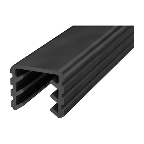 20 ft. Black Rubber Gasket for Corona and Draco Aluminum 1/2 in. Glass Handrail Systems