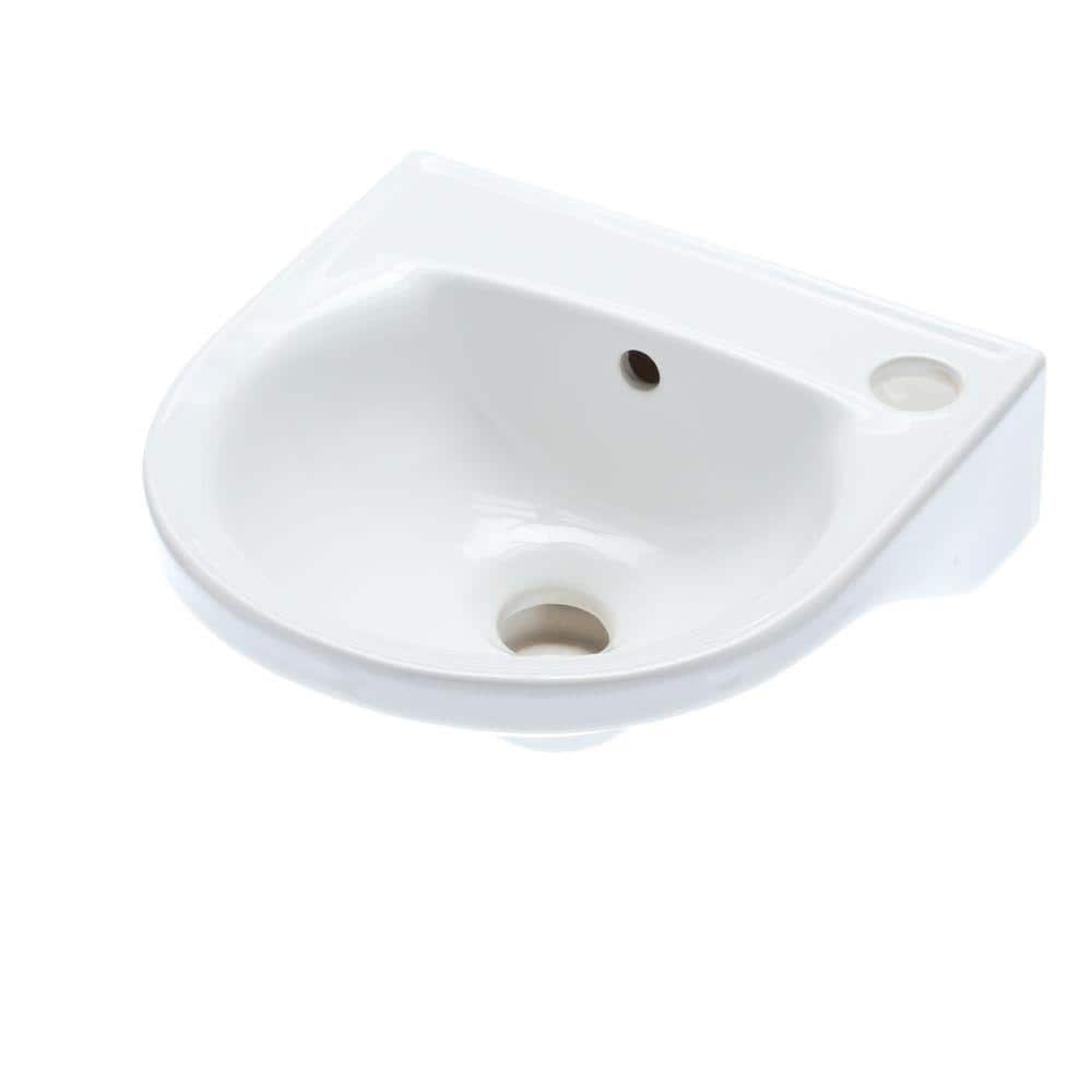 Rosanna Wall-Mounted Bathroom Sink in White