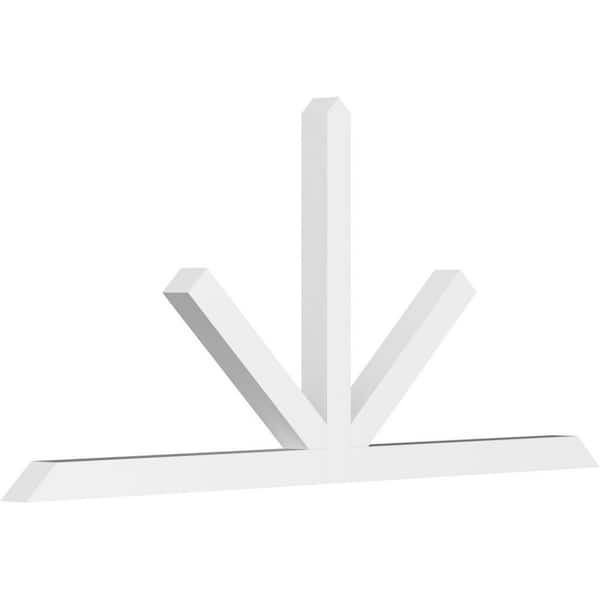 Ekena Millwork Saratoga 96 in. W x 44 in. H x 4 in. D Signature Polyurethane Bracket