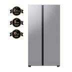Bespoke 36 in. W 23 cu. ft. Side by Side Refrigerator with Beverage Center in Stainless Steel, Counter Depth