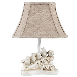 Josephine 12 in. Neutral/Light Brown Table Lamp