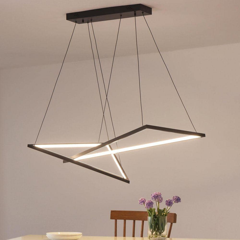 andwang Lumière Bicolor Twin Set UMEILUCE 2 Lights Triac Dimmable Integrated LED Black Triangle