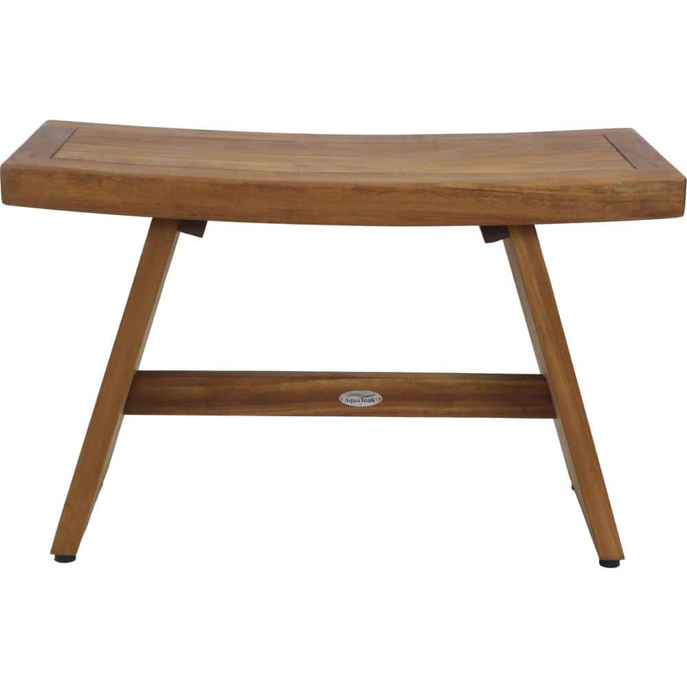 AquaTeak 30" Teak Shower Bench with Teak Oil Finish