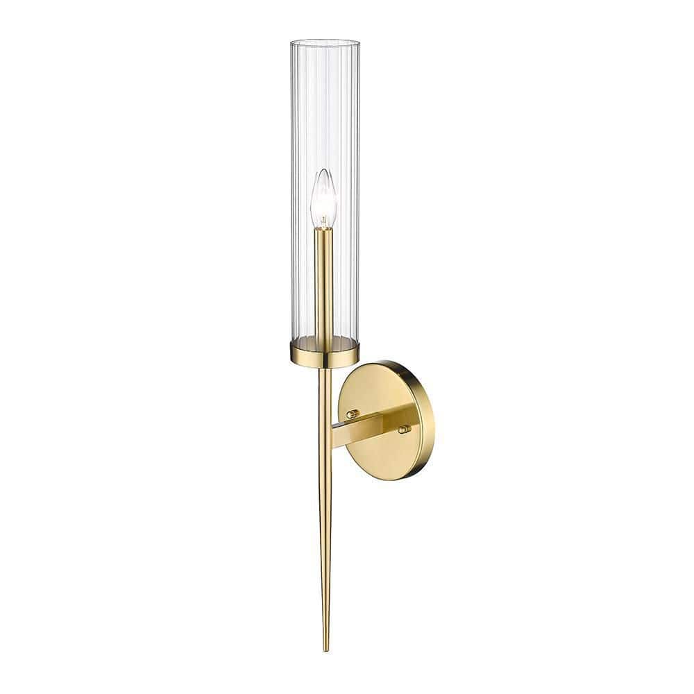 Anakin 1-Light Gold Wall Sconce