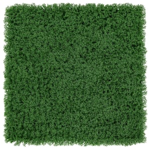 12 Pcs 20 in. x 20 in. Green Artificial Grass Hedge Panel Decorative Greenery Panels for Wall Fence, DIY