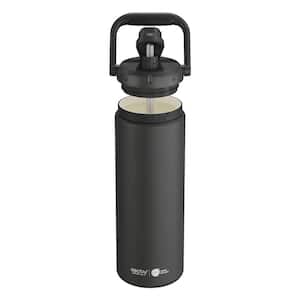 Puramic Canyon 50 oz. Black Stainless Steel Insulated Water Bottle