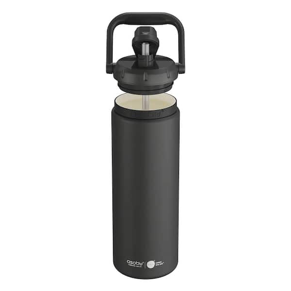 ASOBU Puramic Canyon 50 oz. Black Stainless Steel Insulated Water Bottle