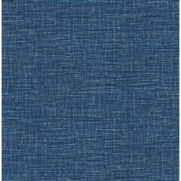 A-Street Prints Exhale Denim Faux Grasscloth Paper Strippable Roll  Wallpaper (Covers 56.4 sq. ft.) 2744-24120 - The Home Depot