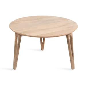 Kershaw 30 in. Natural Round Solid Wood Coffee Table