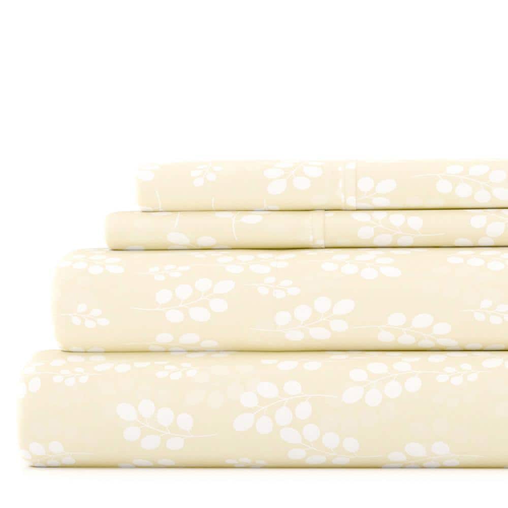 Ivory Twin Cotton Polyester Microfiber Kids Sheet Set