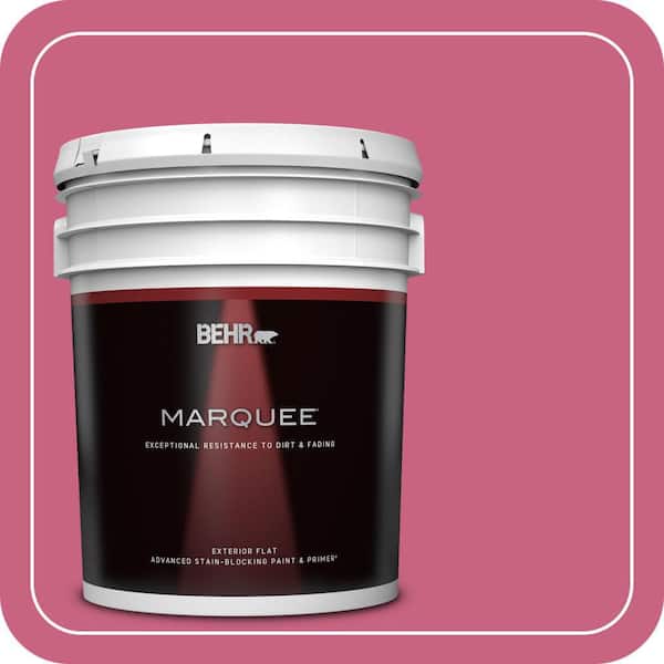 BEHR MARQUEE 5 gal. #P130-6 Ballerina Tutu Flat Exterior Paint & Primer