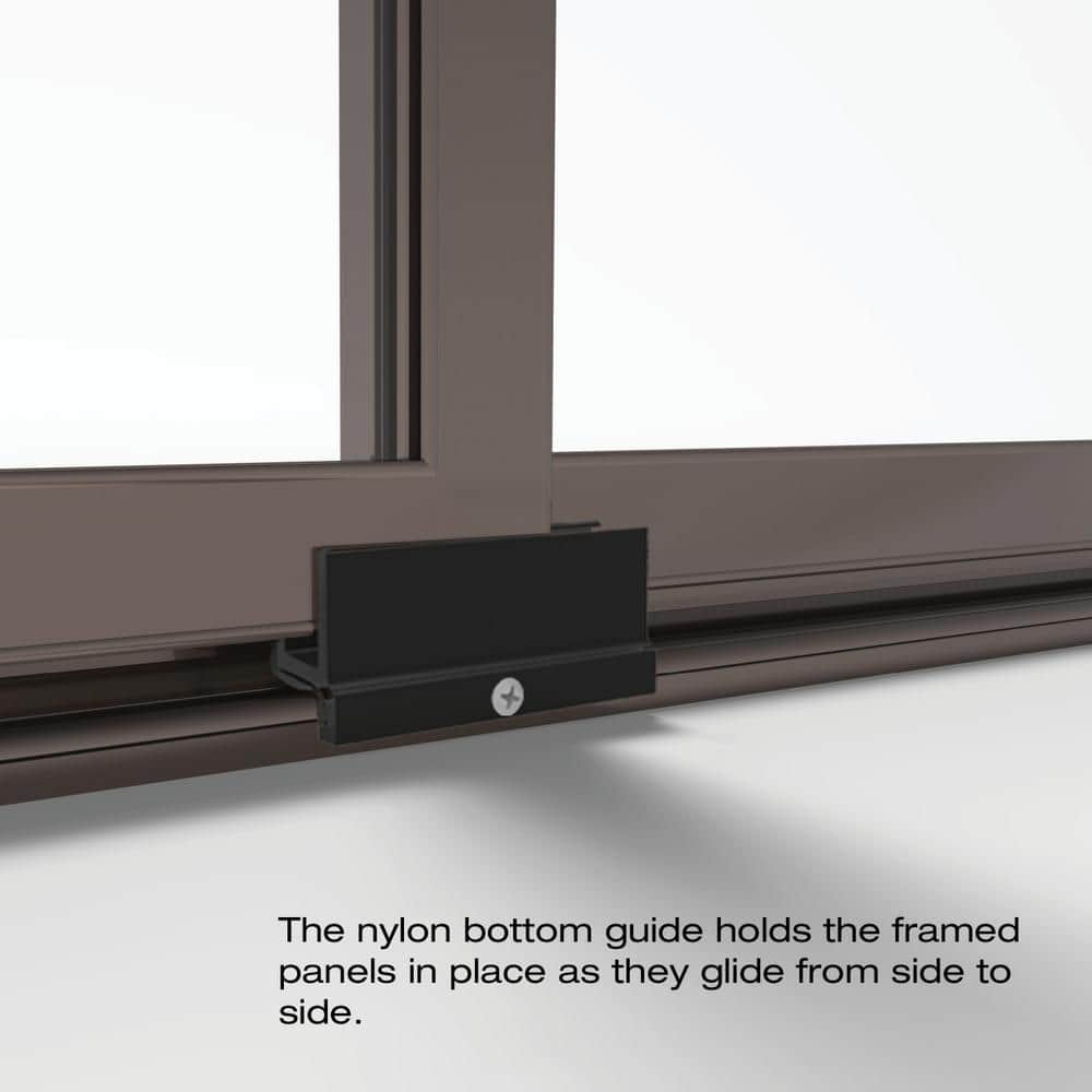 Oil Rubbed Bronze Clear Glass Sliding Tub Door, 57-59 in. Wide