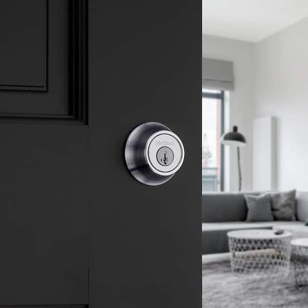 Vancouver Matte Black Keyed Entry Door Handleset w/ Halifax Entry Handle Combo Project Pack Featuring SmartKey Security